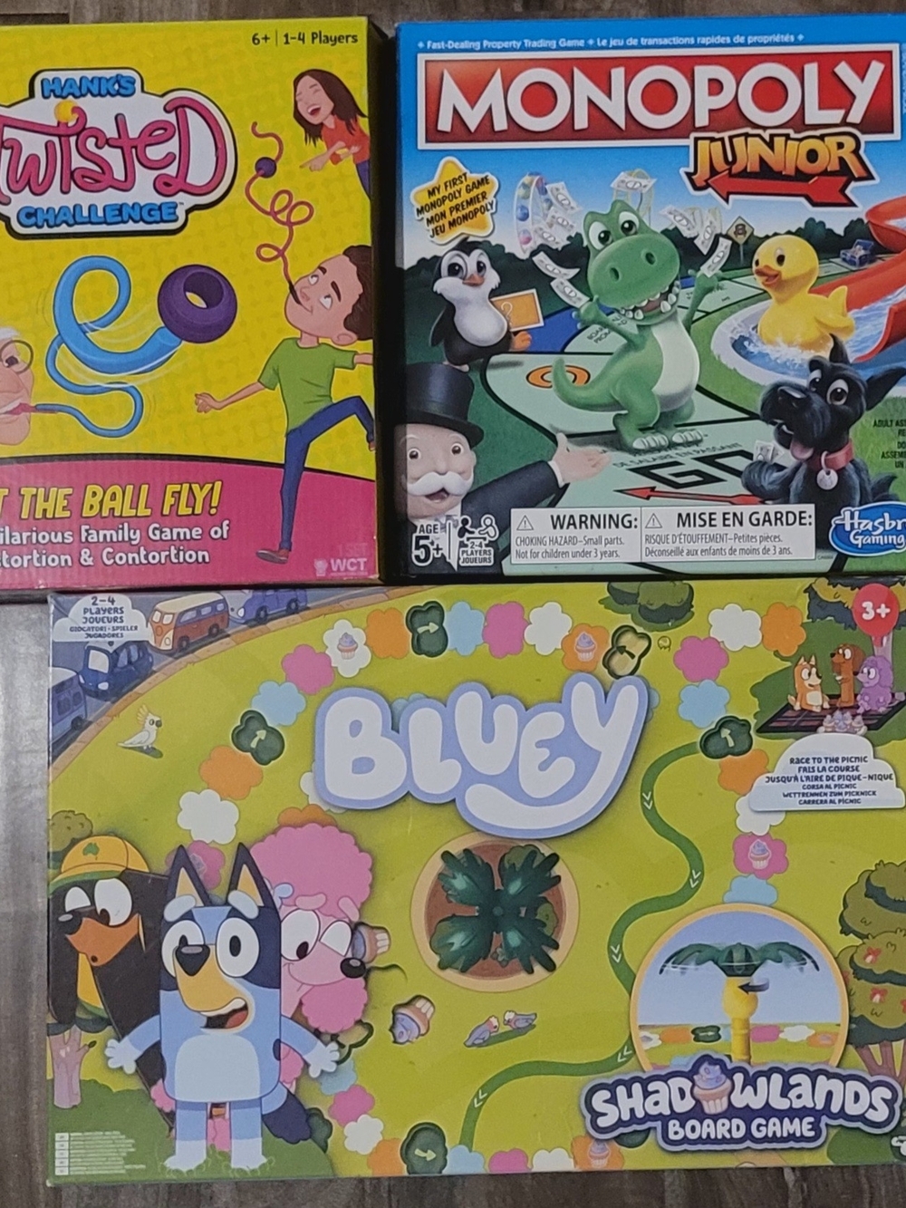 Bluey Shallowlands Board Game - Yellow & Green - Kids Puzzle Game